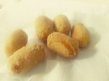 Bolinho de abóbora com carne seca