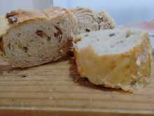 Pão de azeitonas pretas ou verdes