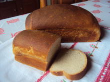 Pão caseiro com fermentação natural