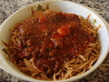 Espaguete com Ragú Preguiçoso