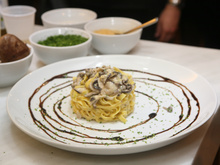 Fettuccini ao molho de cogumelos