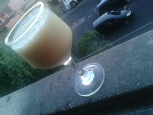 Batida de maracujá com leite