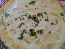 Salmão ao forno com molho branco