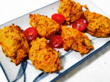 Bolinho de cenoura com curry e chia sem glúten