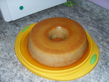 Pudim caramelizado de banana