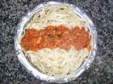 Talharim ao molho de atum