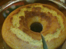 Bolo de fubá cremoso