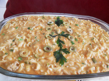 Macarronada cremosa de frango
