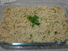 Arroz com maionese do Alex