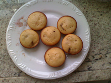 Muffin com pedaços de chocolate