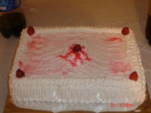 Bolo gelado de morango