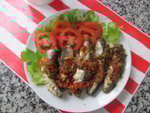 Sardinha na panela de pressão