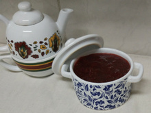Geleia consistente de morango