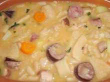 Feijoada de dobradinha com legumes