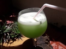 Suco de chuchu com limão