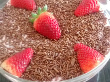 Mousse de leite em pó