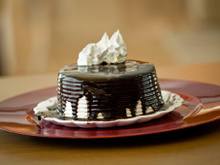 Bolo de chocolate de aniversário