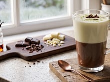 Uma bebida doce e quentinha para esquentar quem acordou no frio: receita de chocolate quente meio a meio em uma caneca só!
