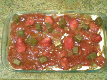 Delícia de chocolate com morango