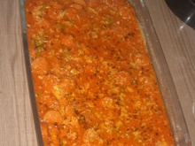 Polenta com molho de salsicha