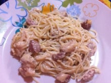 Macarrão com molho branco