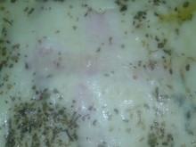 Lasanha de brócolis e peito de peru