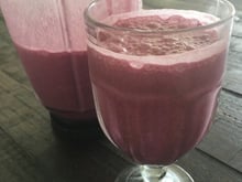 Suco de açaí maravilhoso (com banana e laranja)