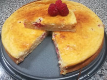 Cheesecake de framboesas 