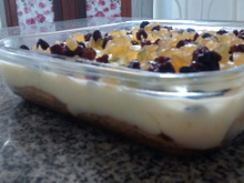 Pavê de biscoito champagne