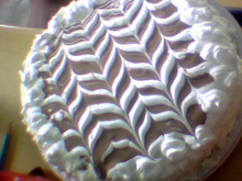 Bolo de chocolate com coco verde