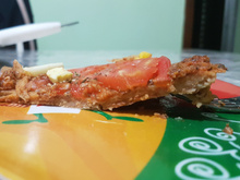 Pizza integral de liquidificador