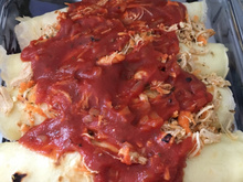 Panquecas com massa de tapioca