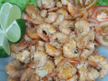 Camarão ao alho e óleo do Bernacchi