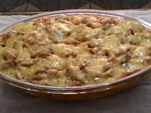 Batata de forno com frango rápida