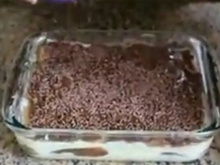 Pavê fácil e rápido de brigadeiro e creme branco