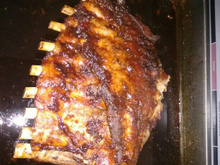 Costela de porco à moda Americana