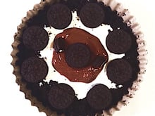 Cheesecake de oreo com nutella