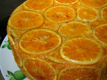 Bolo de laranja com casca