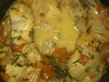 Peixe na panela de pressão
