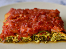 Nutricionistas concordam: “Os canelones mais leves não contêm farinha; em vez disso, são feitos com 2 abobrinhas e 120g de frango.”