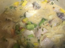 Peixe com leite de coco