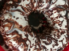 Gelado de panetone de chocolate