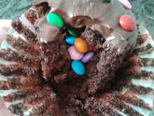 Cupcake de chocolate
