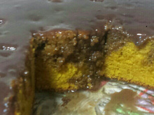 Bolo de cenoura e banana