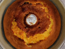 Bolo de farinha de milho amarela