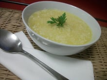 Sopa creme de mandioquinha