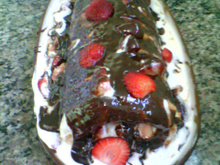 Rocambole de Morango