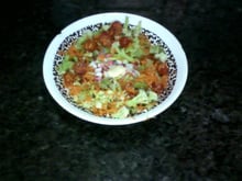 Salada colorida ao molho golf