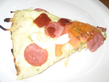 Pizza de pão de forma