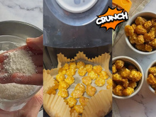 Pipoca de tapioca na airfryer: receita tem gostinho de queijo e fica muito crocante!